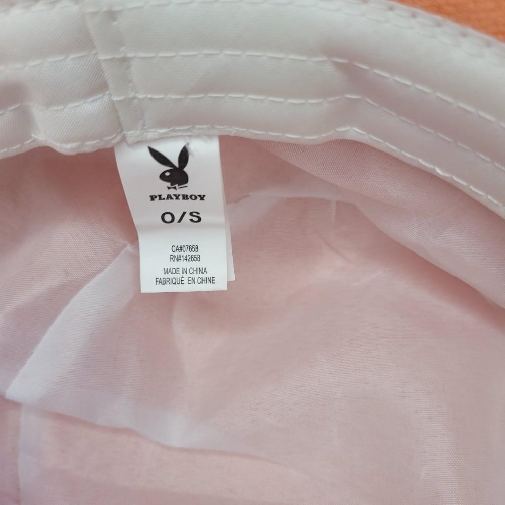 PLAYBOY UNISEX Orange Bucket Hat - Picture 3 of 5